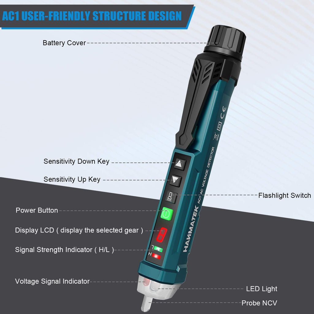Volt stick voltage tester in use